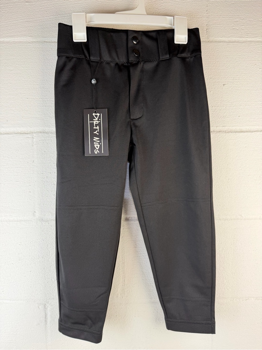 Dirty Mids Black Baseball Pants NWT, Youth